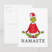 Grinch | Namaste Kerstman Briefkaart (Voorkant / Achterkant)