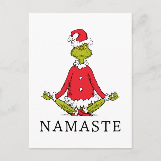 Grinch | Namaste Kerstman Briefkaart (Voorkant)