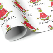 Grinch | Namaste Kerstman Cadeaupapier (Rol Hoek)
