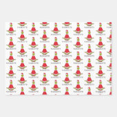 Grinch | Namaste Kerstman Inpakpapier Vel (Voorkant)