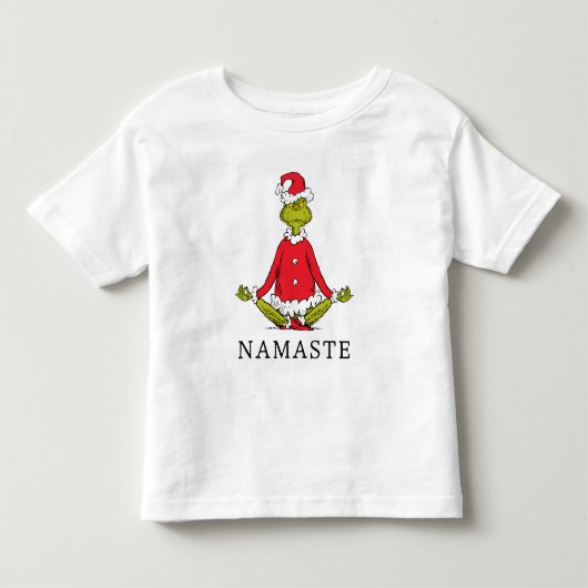 Grinch | Namaste Kerstman Kinder Shirts (Voorkant)