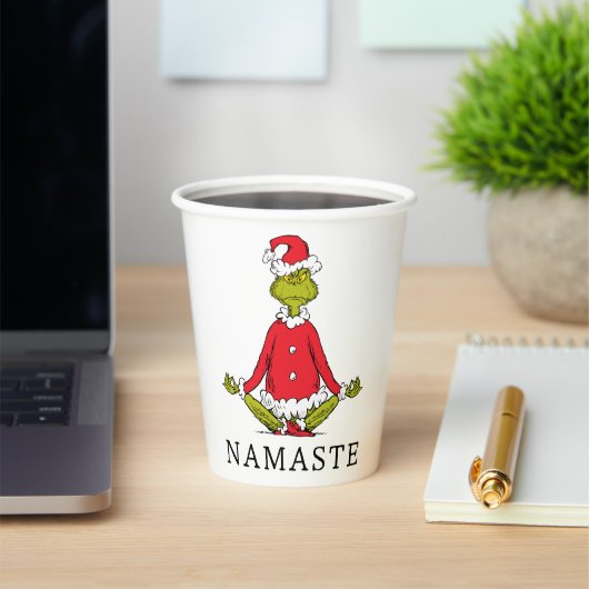 Grinch | Namaste Kerstman Papieren Bekers (Insitu)