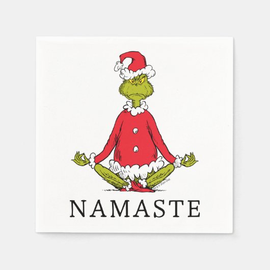 Grinch | Namaste Kerstman Servet (Voorkant)