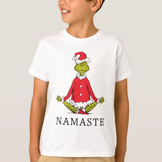 Grinch | Namaste Kerstman T-shirt (Voorkant)