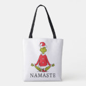 Grinch | Namaste Kerstman Tote Bag (Achterkant)