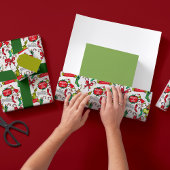 Grinch Ondeugend of Mooi Patroon Cadeaupapier