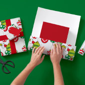 Grinch Ornament Pattern Cadeaupapier