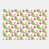 Grinch Ornament Pattern Inpakpapier Vel (Voorkant 3)