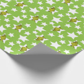 Grinch Peeking Star Pattern Cadeaupapier (Hoek)
