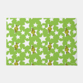 Grinch Peeking Star Pattern Deurmat (Voorkant)