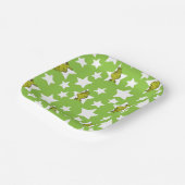 Grinch Peeking Star Pattern Papieren Bordje (Gebogen)