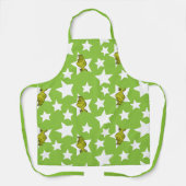 Grinch Peeking Star Pattern Schort (Voorkant)