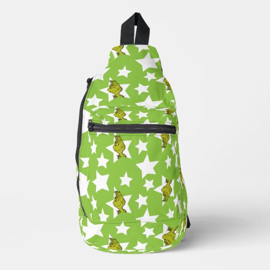 Grinch Peeking Star Pattern Sling Bag (Voorkant)