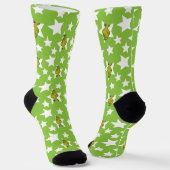 Grinch Peeking Star Pattern Sokken (Gebogen)
