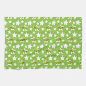 Grinch Peeking Star Pattern Theedoek (Horizontaal)