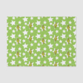 Grinch Peeking Star Pattern Tissuepapier (Voorkant)