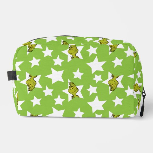 Grinch Peeking Star Pattern Toilettasje (Voorkant)