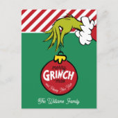 Grinch | Personalized Ornament Feestdagenkaart (Voorkant)