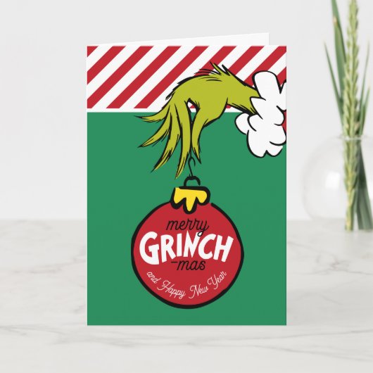 Grinch | Personalized Ornament Holiday Feestdagen Kaart (Voorkant)