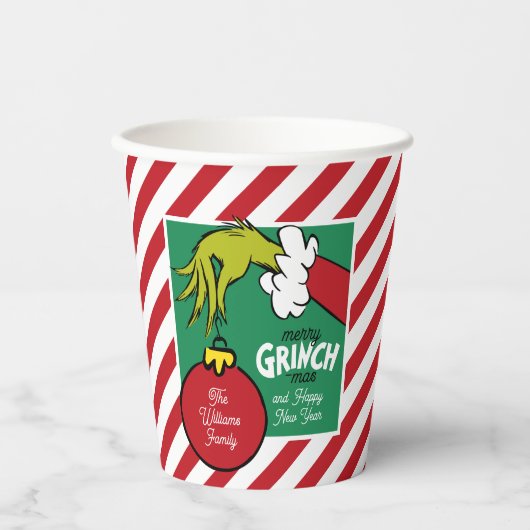 Grinch | Personalized Ornament Papieren Bekers (Voorkant)
