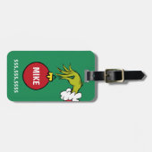 Grinch | Persoonlijk ornament Bagagelabel (Voorkant horizontaal)