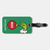 Grinch | Persoonlijk ornament Bagagelabel (Achterkant horizontaal)