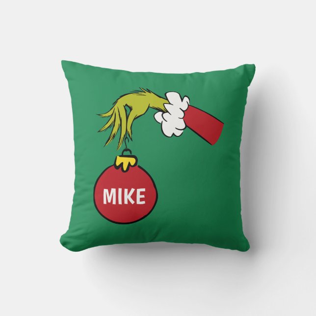 Grinch | Persoonlijk ornament Kussen (Voorkant)