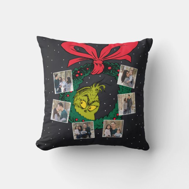 Grinch | Persoonlijk ornament worp kussen (Voorkant)
