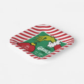 Grinch | Persoonlijke kerstbal Papieren Bordje (Gebogen)