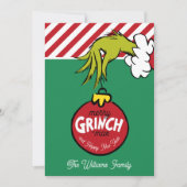 Grinch | Persoonlijke kerstboomversiering Feestdagenkaart (Voorkant)