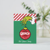Grinch | Persoonlijke kerstboomversiering Feestdagenkaart (Staand voorkant)