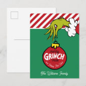 Grinch | Persoonlijke kerstboomversiering Feestdagenkaart (Voorkant / Achterkant)