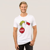 Grinch | Persoonlijke naam Tri-Blend Shirt (Voorkant volledig)