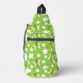 Grinch Piepend Ster Patroon Sling Bag (Voorkant)