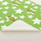 Grinch Piepend Sterrenpatroon Sherpa Deken (3/4)
