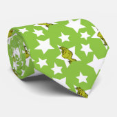 Grinch Piepend Sterrenpatroon Stropdas (Opgerold)
