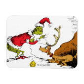 Grinch prepareert Max de rendier Magneet (Horizontaal)
