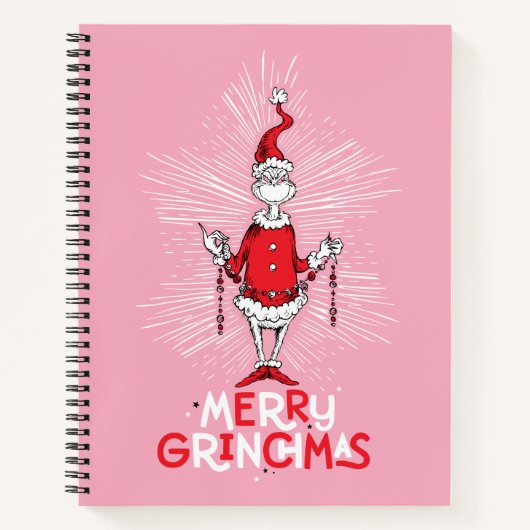 Grinch | Prettig Grinchfeest Notitieboek (Voorkant)