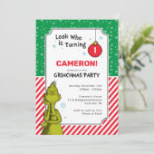 Grinch Rode en Groene Sneeuwvlok 1e Verjaardag (Staand voorkant)