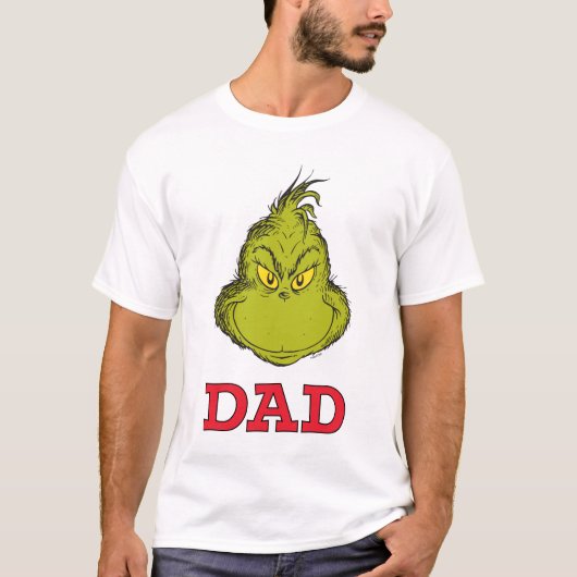 Grinch Rood en Groen Sneeuwvlok Verjaardag T-shirt (Voorkant)