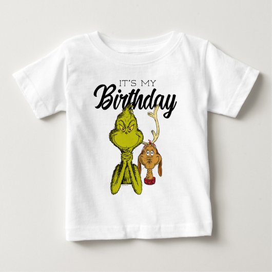 Grinch Schoolbord Het is mijn verjaardag (Voorkant)