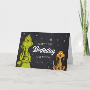 Grinch Schoolbord Verjaardag Kaart