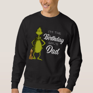 Grinch Schoolbord Verjaardag Meisje Papa Trui