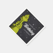 Grinch Schoolbord Verjaardag Servet (Hoek)