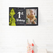 Grinch Schoolbord Verjaardag Spandoek (Insitu)