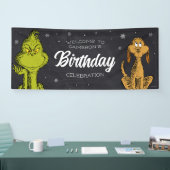 Grinch Schoolbord Verjaardag Spandoek (Beurs)