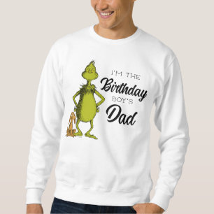 Grinch Schoolbord Verjaardags Jongen's Vader Trui