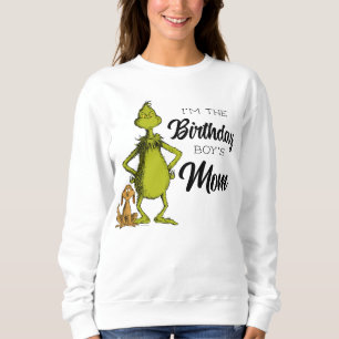 Grinch Schoolbord Verjaardagsjongen Moeder Trui