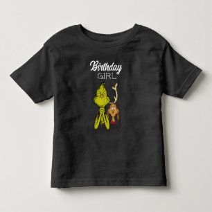 Grinch Schoolbord Verjaardagsmeisje Kinder Shirts