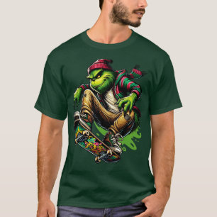 Grinch sk8 ontwerp t-shirt